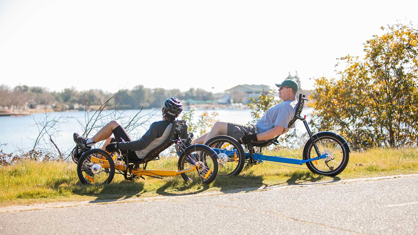 recumbent 3 wheel bicycle Sun Seeker EZ-TriClassic SX this trike maneuvers through tight spots with ease Why Do Recumbent Trikes Cost