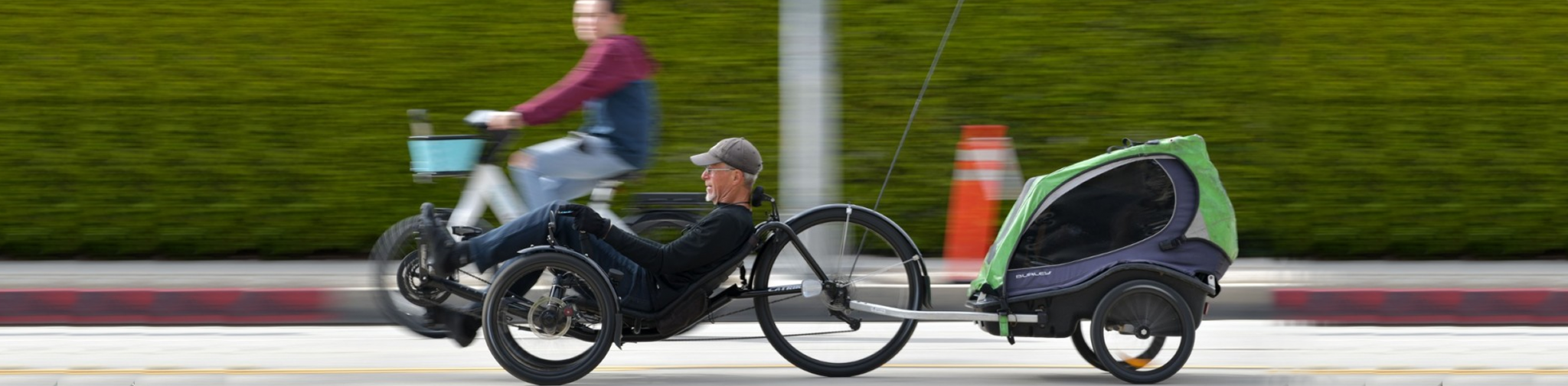 Recumbent bike clearance trailer