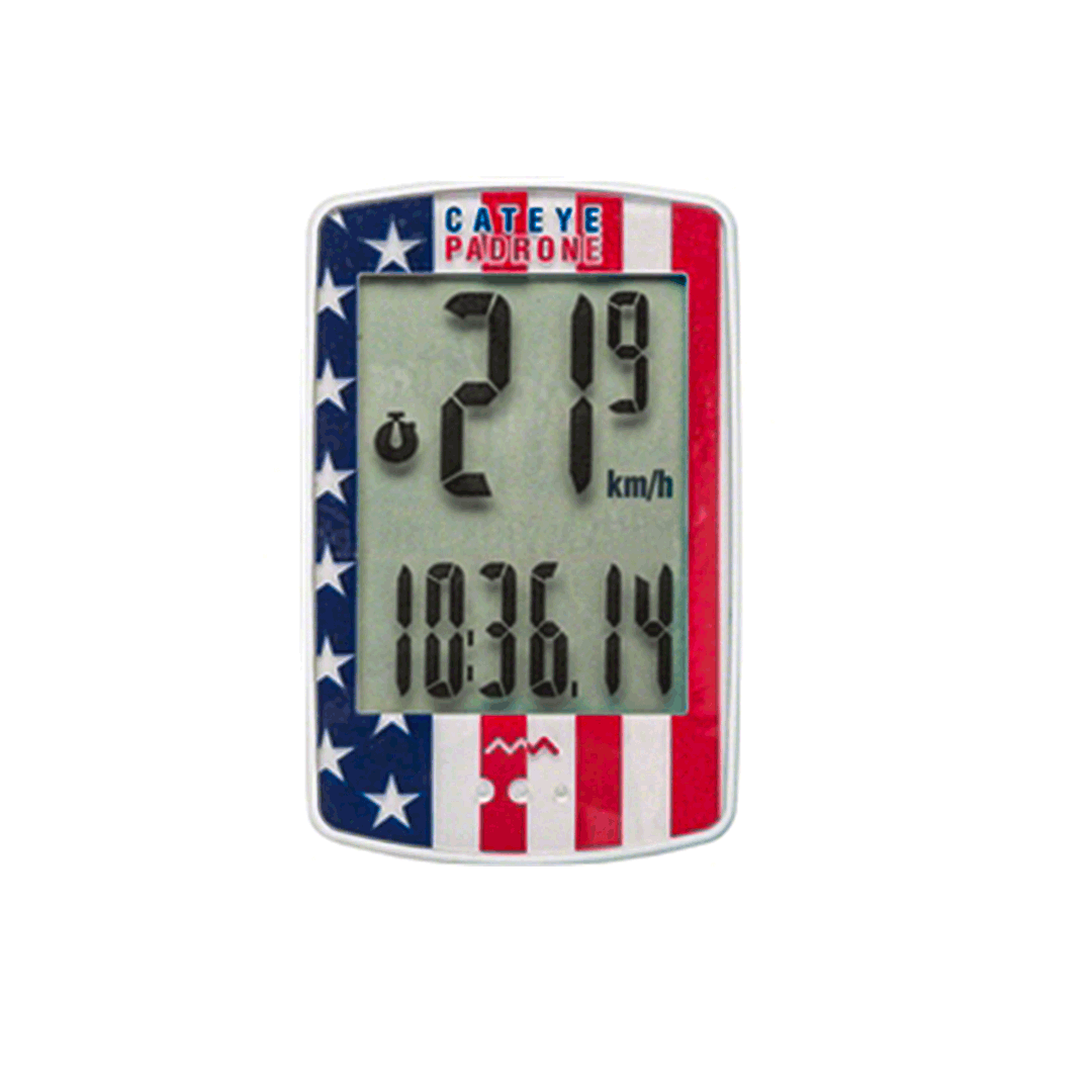 Cateye Padrone Speedometer American Flag