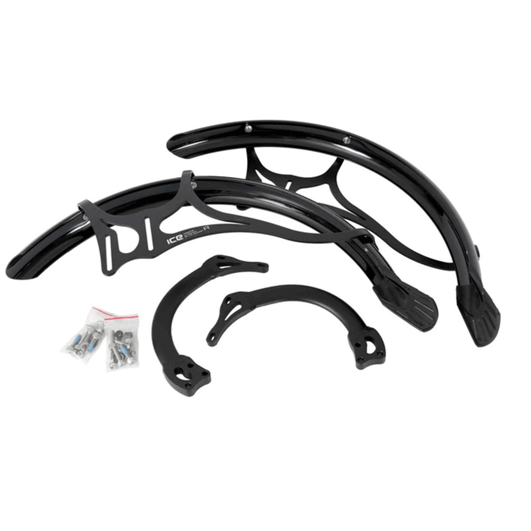 ICE front mud gaurd set laid out