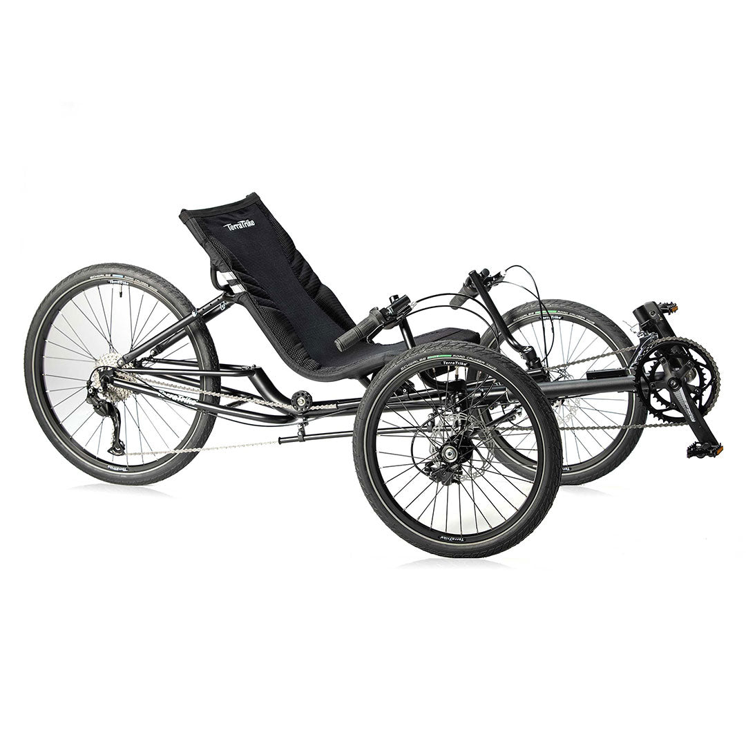TerraTrike Gran Tourismo drive chain front side angle