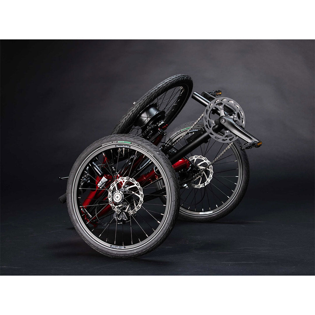 TerraTrike Traveler non drive chain side folded up trike