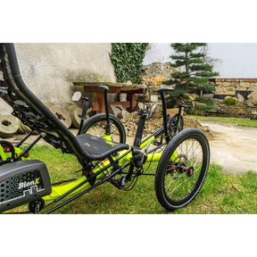 AZUB grab handles assist bars installed on green azub rear view