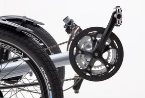 AZUB T-Tris 20 crankset and drivetrain detail