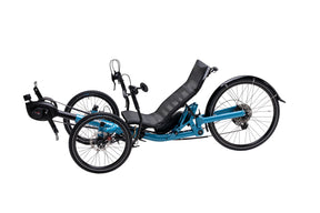AZUB TRIcon 26 recumbent trike, rear studio view