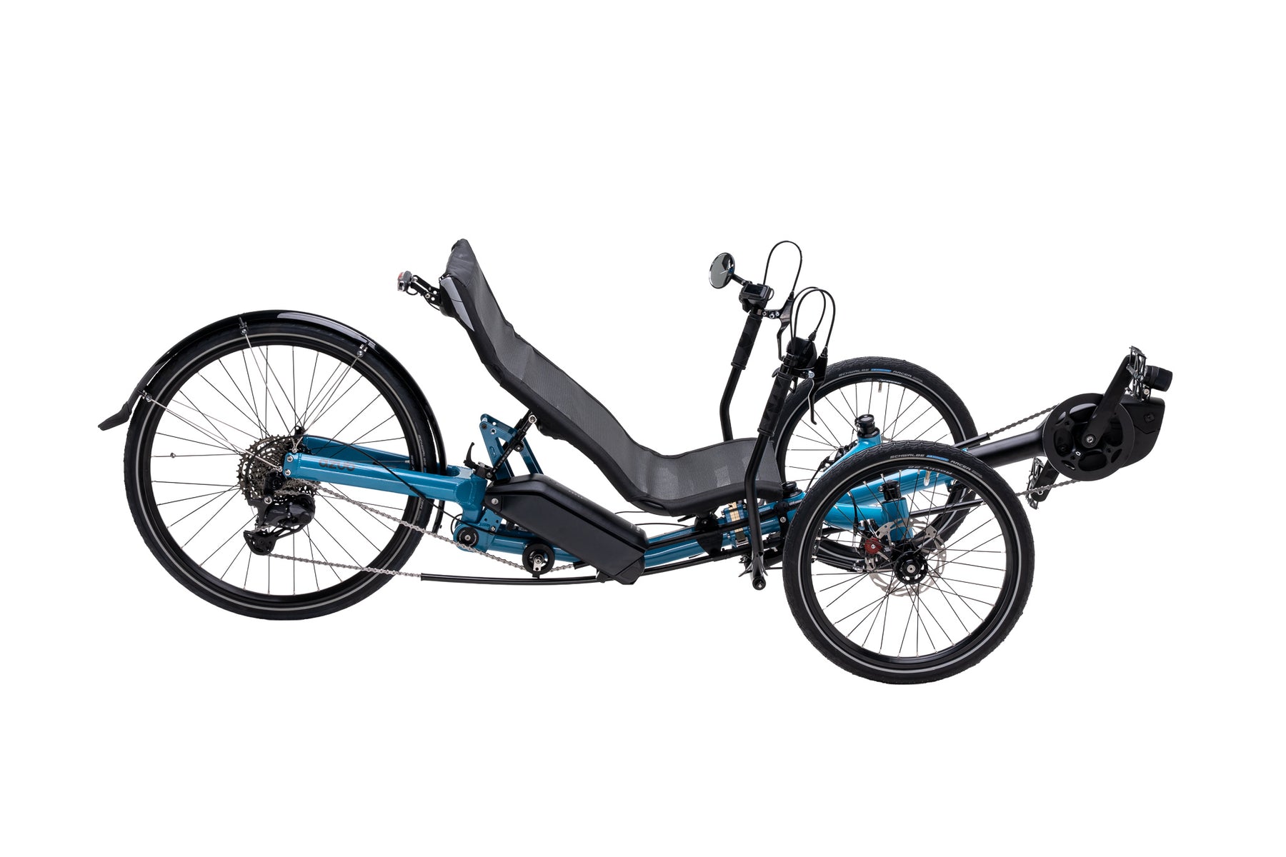 AZUB TRIcon 26 full side profile showing the ergonomic mesh Dream Seat