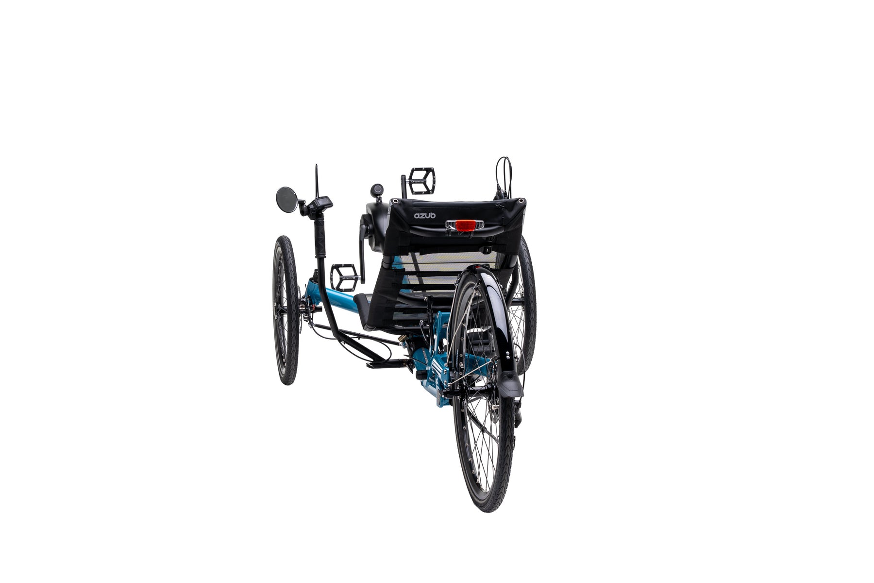 AZUB TRIcon 26 recumbent trike, front studio view