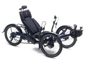AZUB Ti-FLY 20 compact recumbent trike, three-quarter studio view