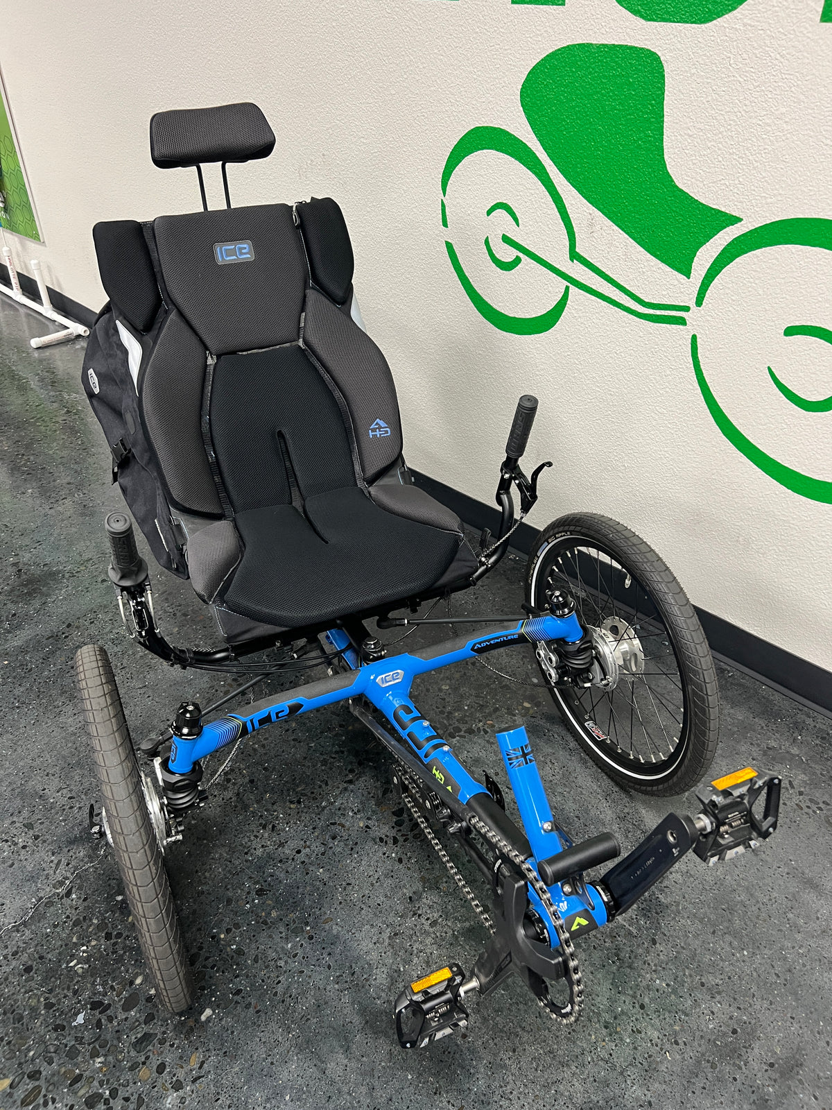 ICE Adventure HD FS – Full Suspension Recumbent Trike with Rohloff Hub (Used, Excellent)