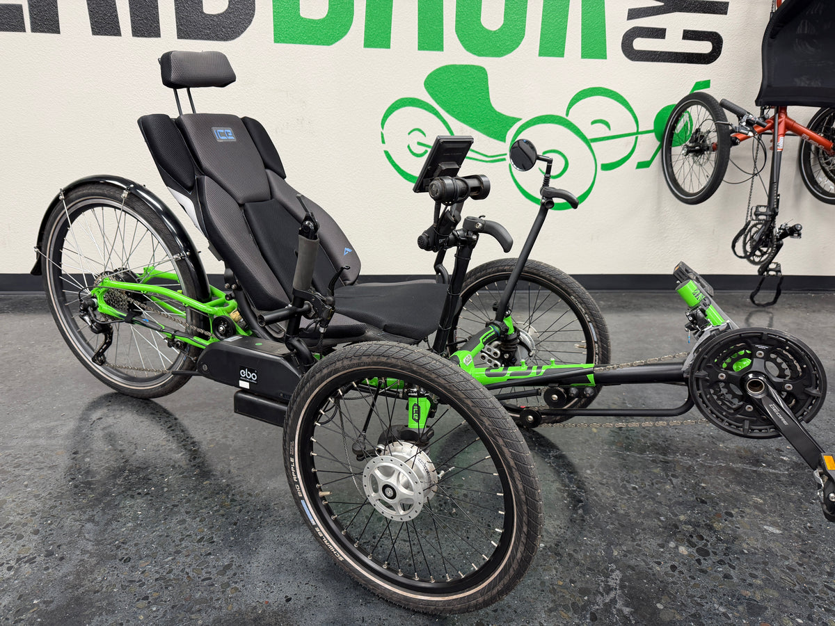 ICE Adventure 26 Full Suspension E-Trike – LBC350 Hub Motor with Throttle + Power Assist – Low-Mile Demo