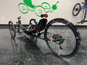 ICE VTX recumbent trike at Laid Back Cycles, detail