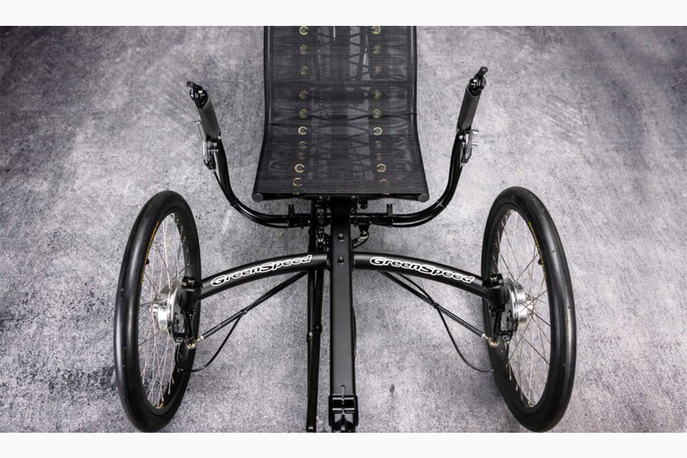 GreenSpeed GT20 top-down view showing GS Crossover steering and front wheels