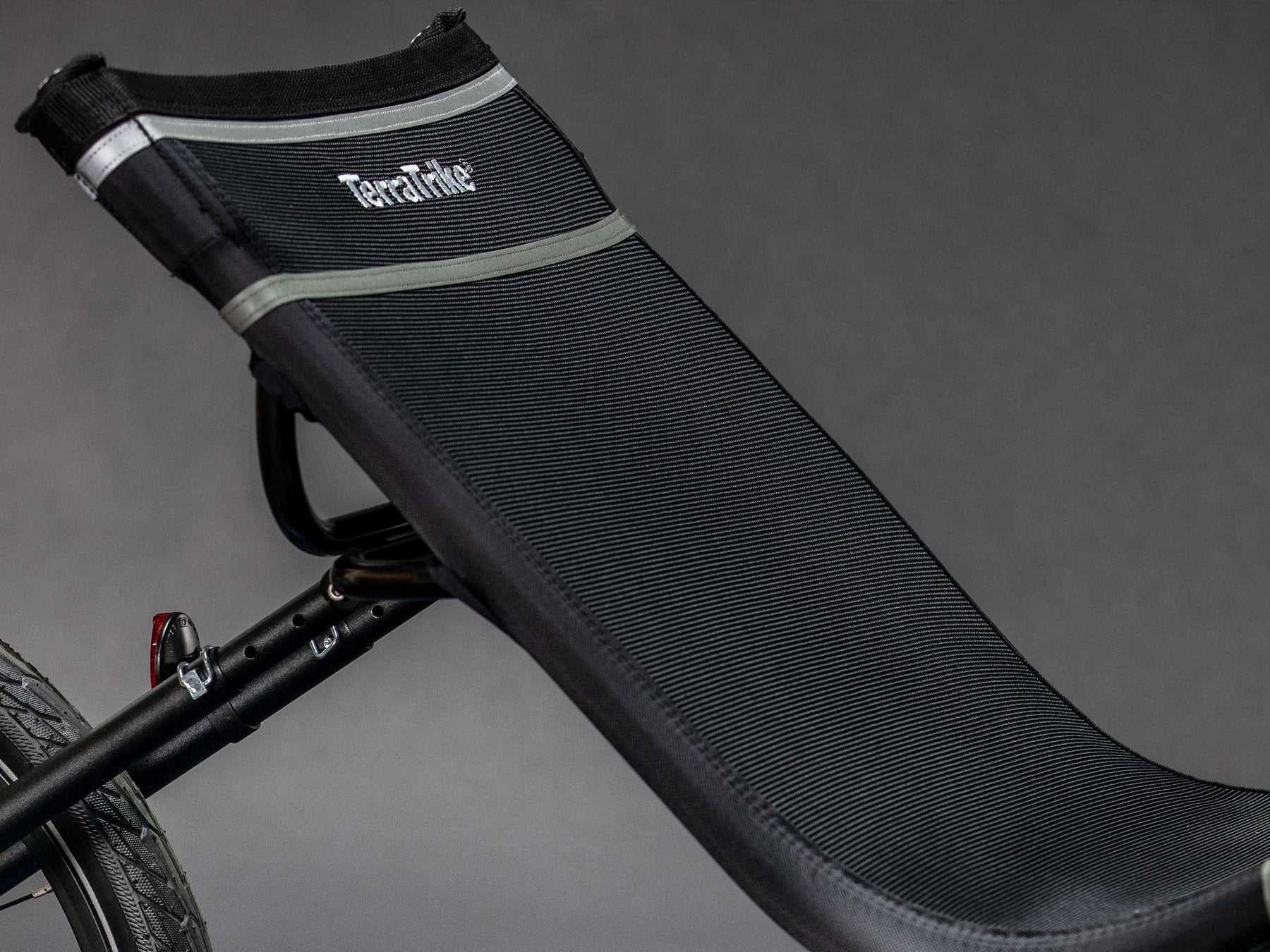 Mesh seat on the TerraTrike Rogue e+