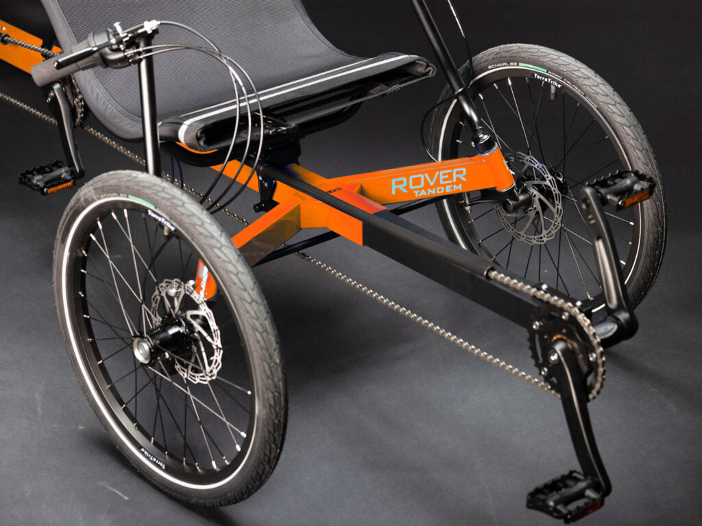 Outrigger detail on the Rover Tandem e+