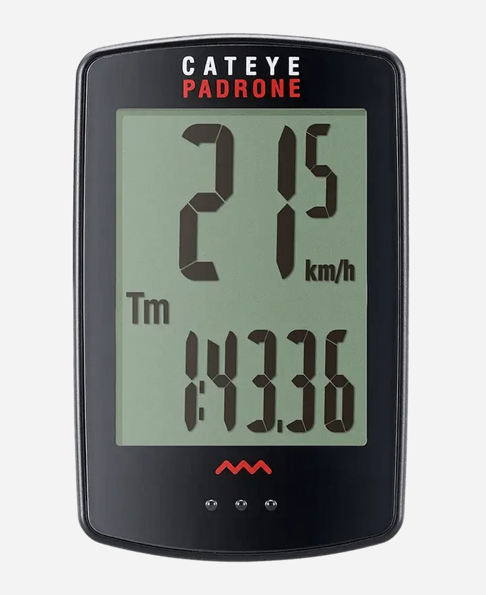 Cateye Padrone Speedometer with Back Light - Black