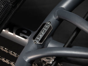 Frame plate detail on the Spyder e+