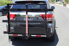 Easy Load Tray folded vertical and out of the way when not loaded