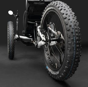 AZUB FAT 4-inch Schwalbe Jumbo Jim fat tire tread detail