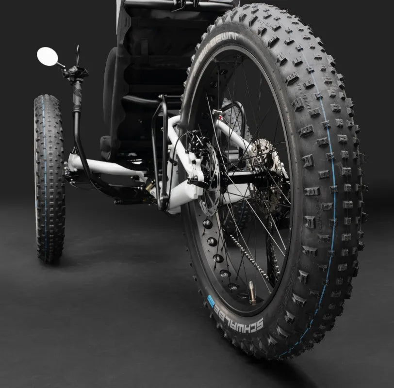 AZUB FAT 4-inch Schwalbe Jumbo Jim fat tire tread detail