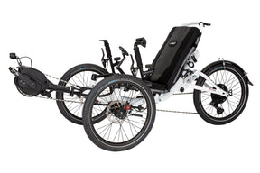 Catrike All Road eCAT three-quarter view in Star White with Bosch Active Line Plus motor