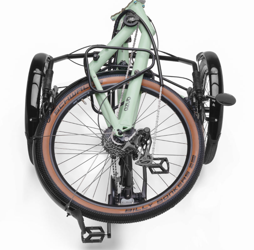 AZUB T-Tris 26 folded flat with the optional folding hinge