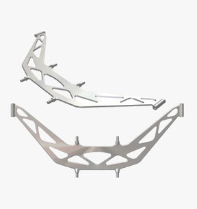 Aerospace titanium leaf-spring front suspension of the AZUB Ti-FLY X