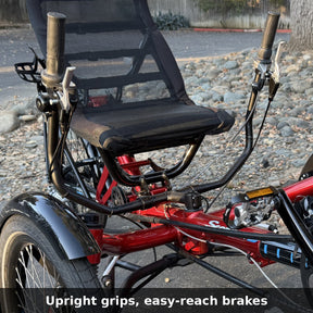 HP Velotechnik Scorpion handlebars, grips and brake levers