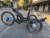 Used ICE Adventure HD RS e-trike in blue, side view
