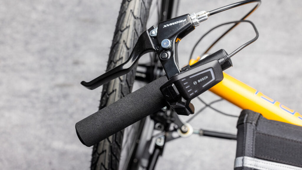 Bosch Smart LED Remote on the Rebel e+ handlebar
