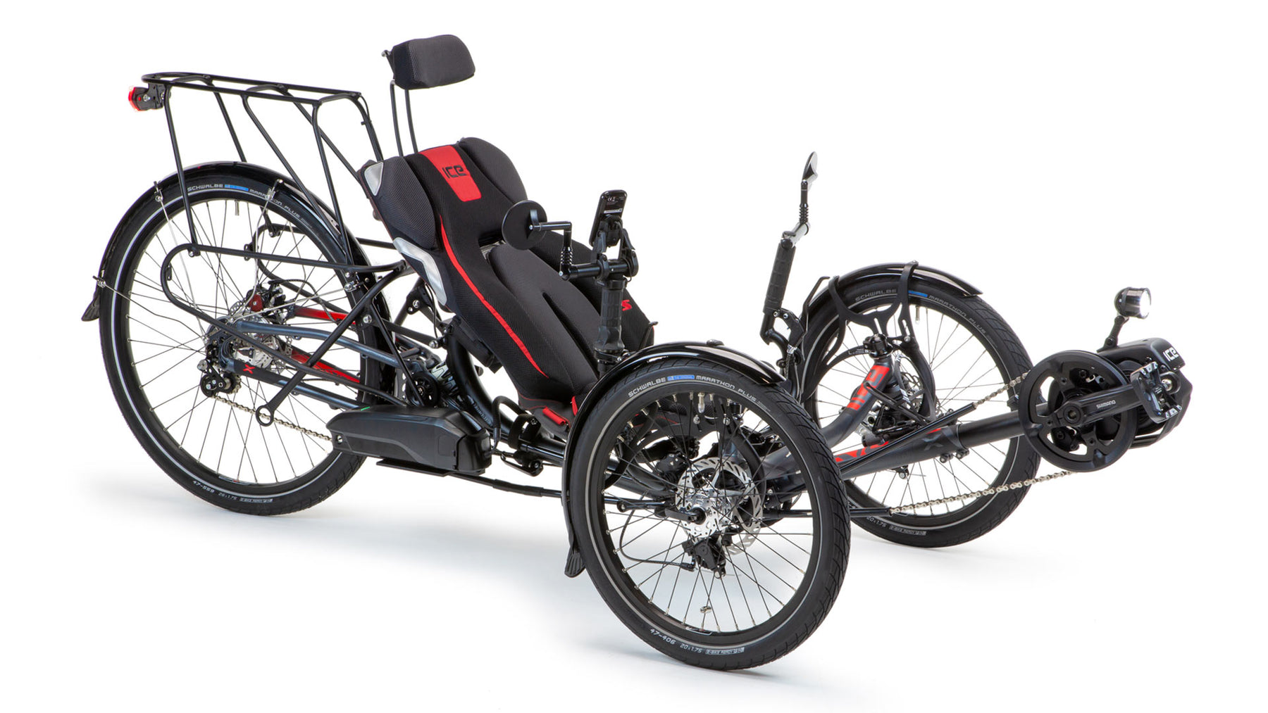 ICE Sprint X Tour with Ergo Luxe comfort seat, three quarter view