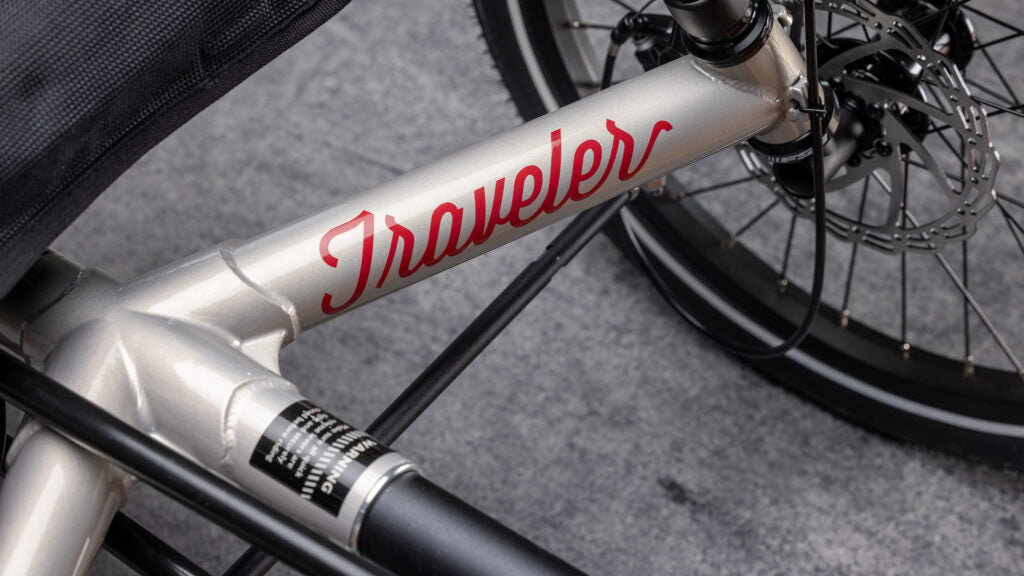 Outrigger detail on the Traveler e+