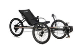 TerraTrike Traveler e+ three-quarter view in Champagne