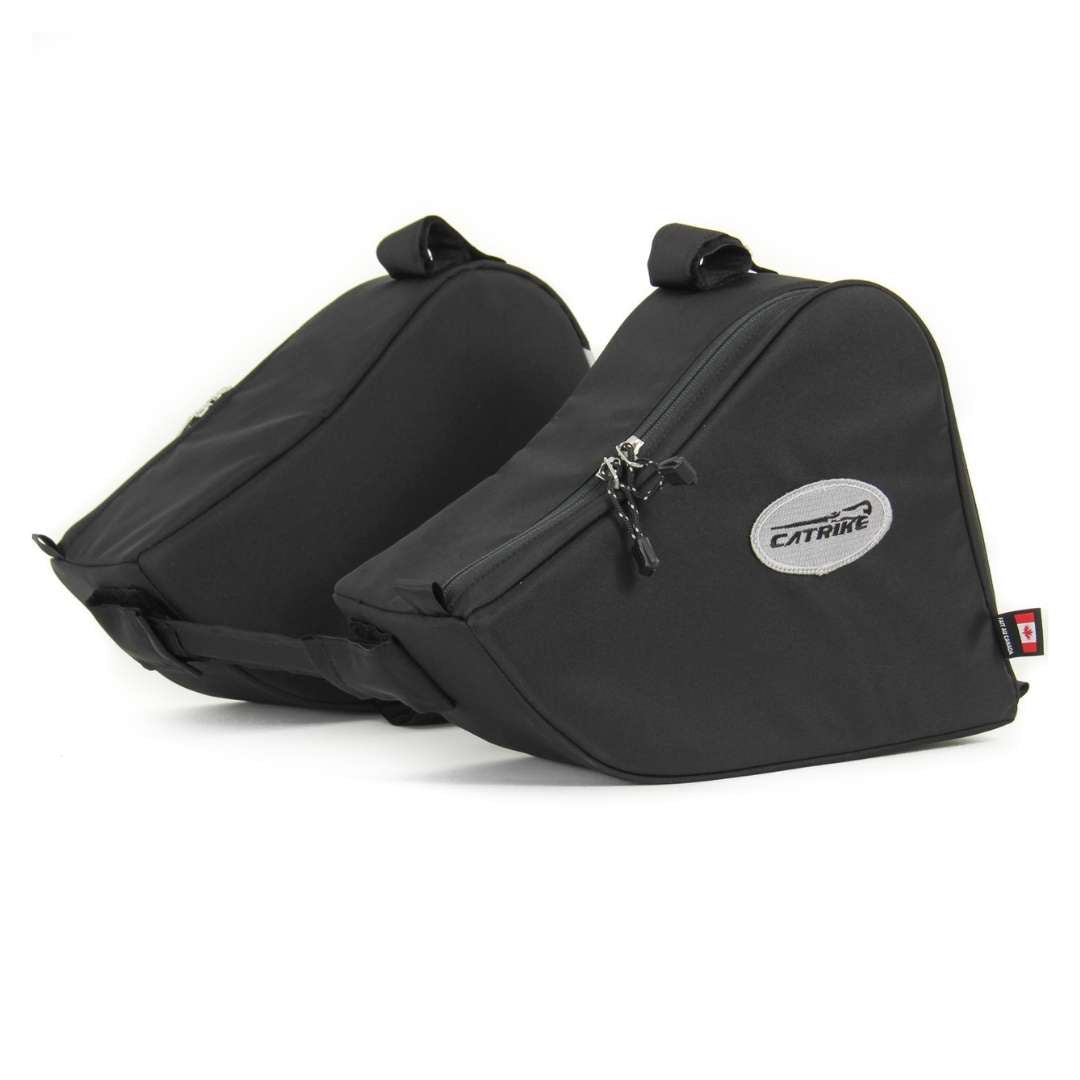 Side view of Catrike Expedition Arkel Bag for frame of trike