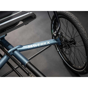 TerraTrike Maverick close up bike frame and left wheel