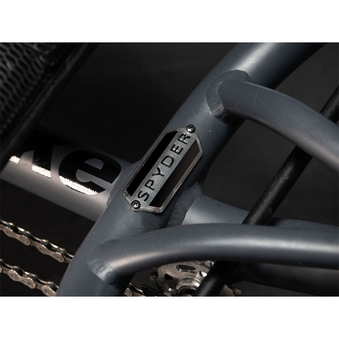 TerraTrike Spyder trike frame close up under seat